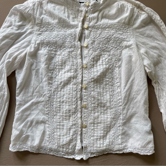 Lauren Ralph Lauren Cotton Lace Shirt - Picture 3 of 9